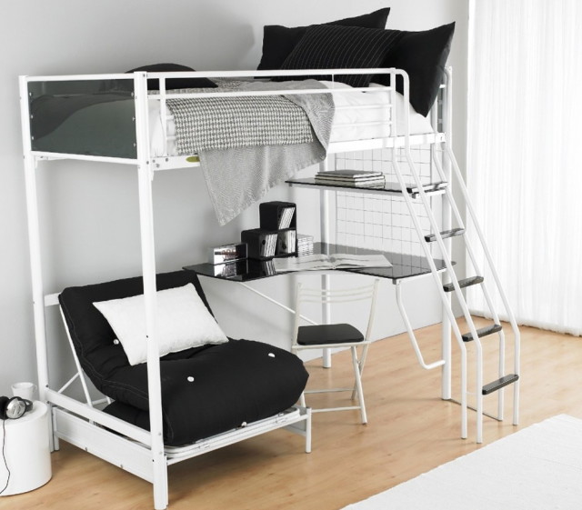 Bedroom Bunk Bed With Desk Exquisite On Bedroom Within 20 Loft