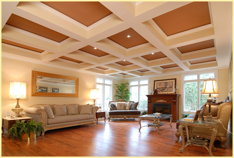 Interior Coffered Ceiling Lighting Astonishing On Interior