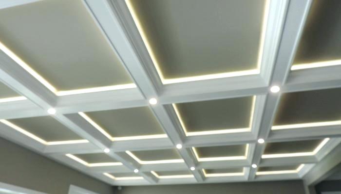 Interior Coffered Ceiling Lighting Exquisite On Interior