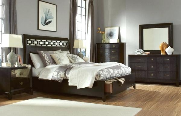 Bedroom Design With Dark Wood Furniture