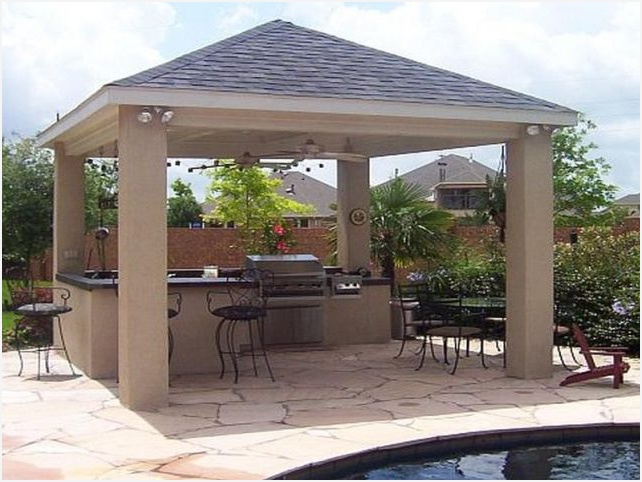 Home Detached Patio Cover Plans Imposing On Home Throughout Good
