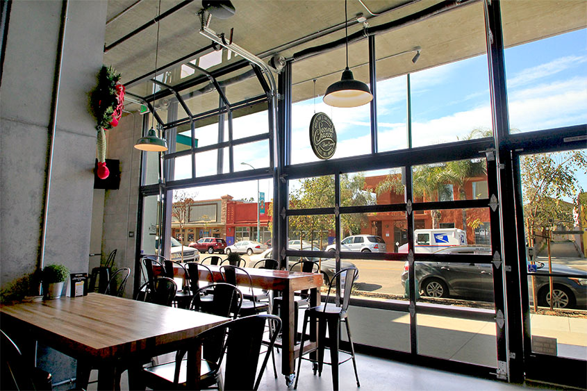 Home Glass Garage Doors Incredible On Home Within Restaurant For