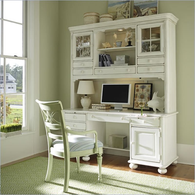Office Home Computer Desk Hutch Charming On Intended For