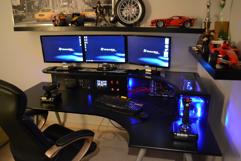 Home Home Office Gaming Computer Stylish On Regarding Best Desk