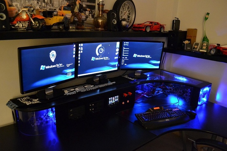 Home Home Office Gaming Computer Beautiful On Throughout