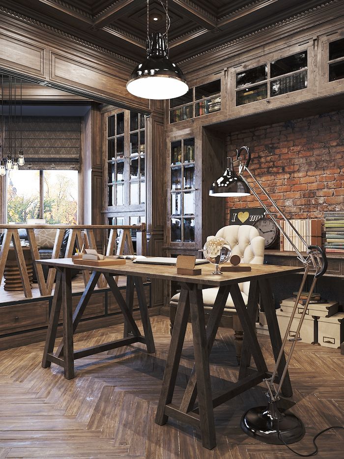 Interior Home Officevintage Office Decor Rustic Officevintage