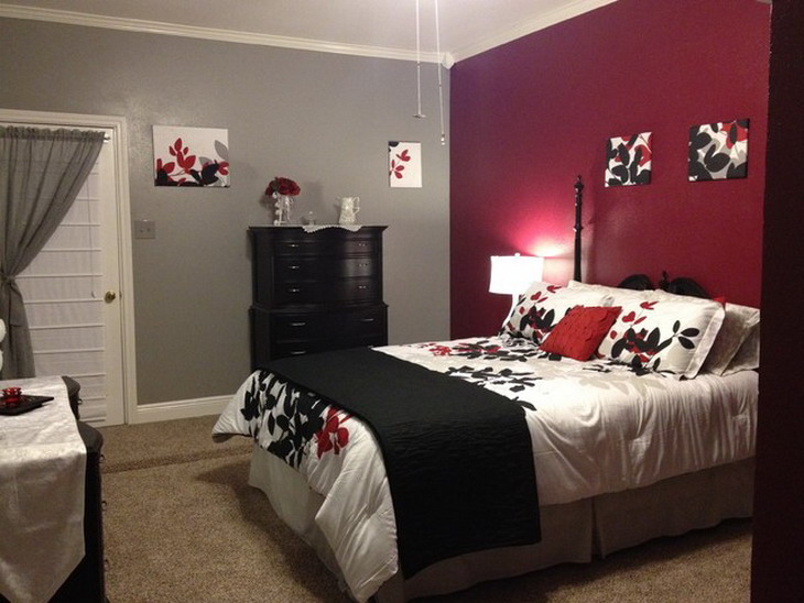 Interior Impressive Designs Red Black Brilliant On Interior
