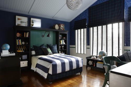 boys black bedroom