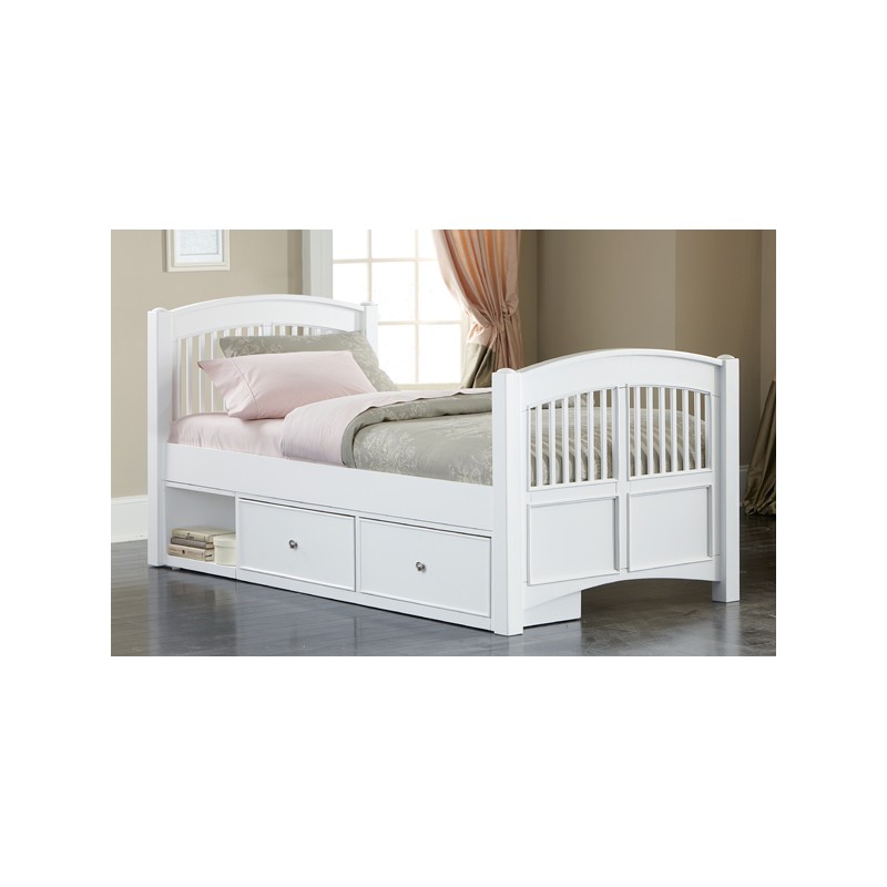 twin bed with storage for girl