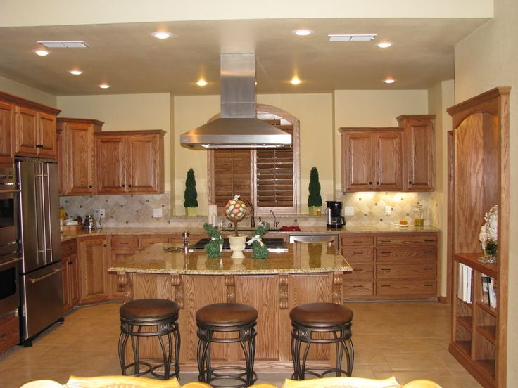 Kitchen Kitchen Color Ideas With Light Oak Cabinets Stylish On