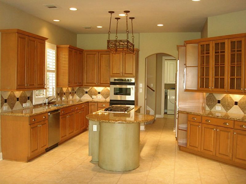 Kitchen Kitchen Color Ideas With Light Oak Cabinets Stylish On