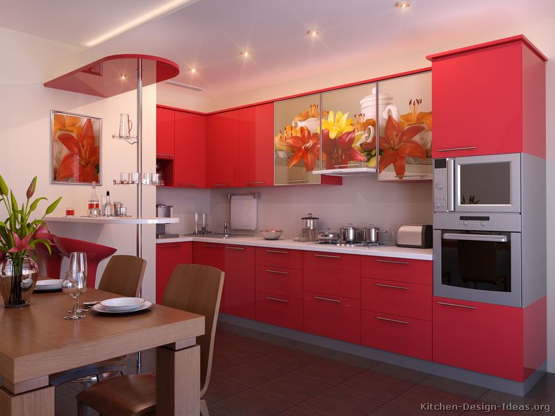 Kitchen Kitchen Designs Red Kitchen Furniture Modern Kitchen