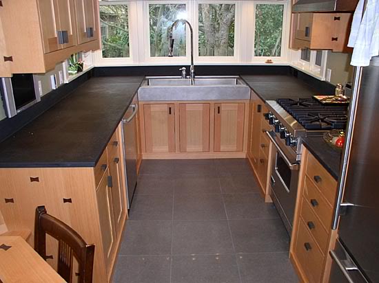Floor Kitchen Tile Flooring Dark Cabinets Modest On Floor With