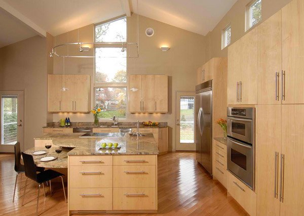 Kitchen Maple Kitchen Cabinets Contemporary Taupe Maple