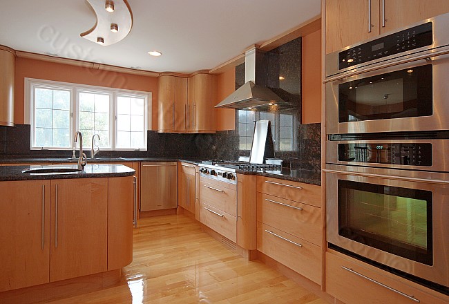 Kitchen Maple Kitchen Cabinets Contemporary Taupe Maple