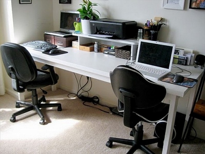 Furniture Office Desk For Two People Impressive On Furniture With
