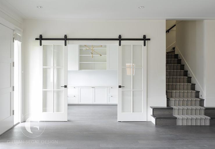Office Office Sliding Door Simple On For White Home With Glass