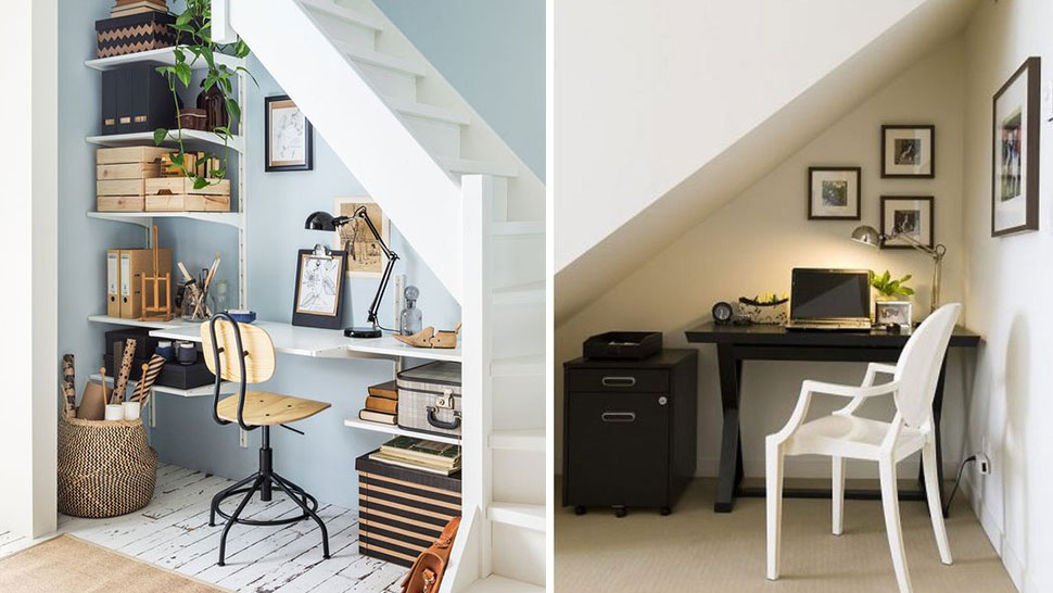 Office Office Under Stairs Charming On With Desk Design Ideas