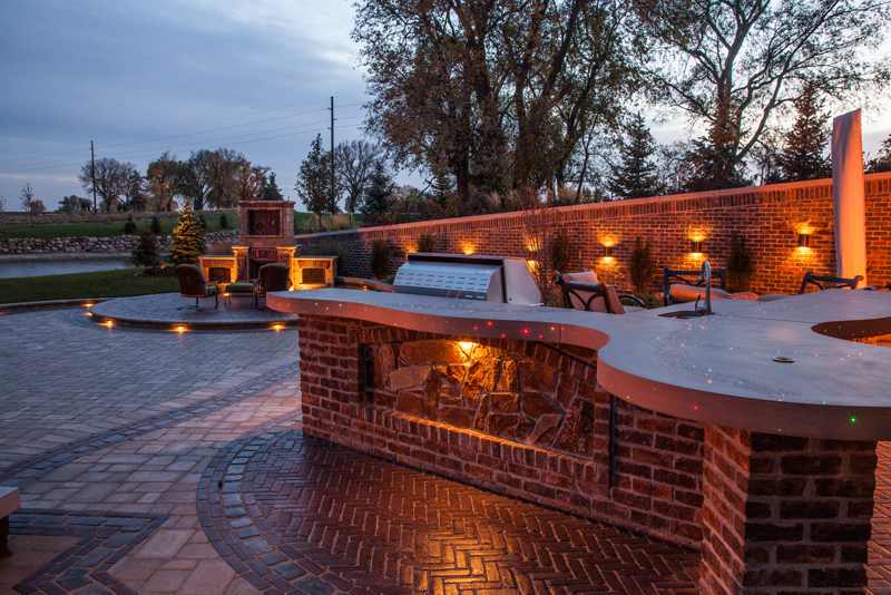 Kitchen Outdoor Kitchen Lighting Modern On Within The Miracle Of