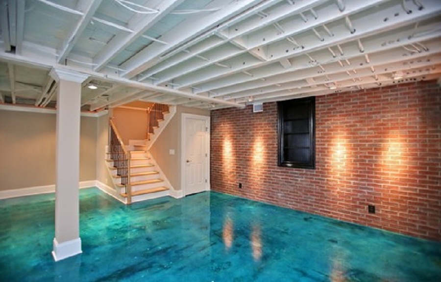 Other Painted Basement Floor Ideas Marvelous On Other Within