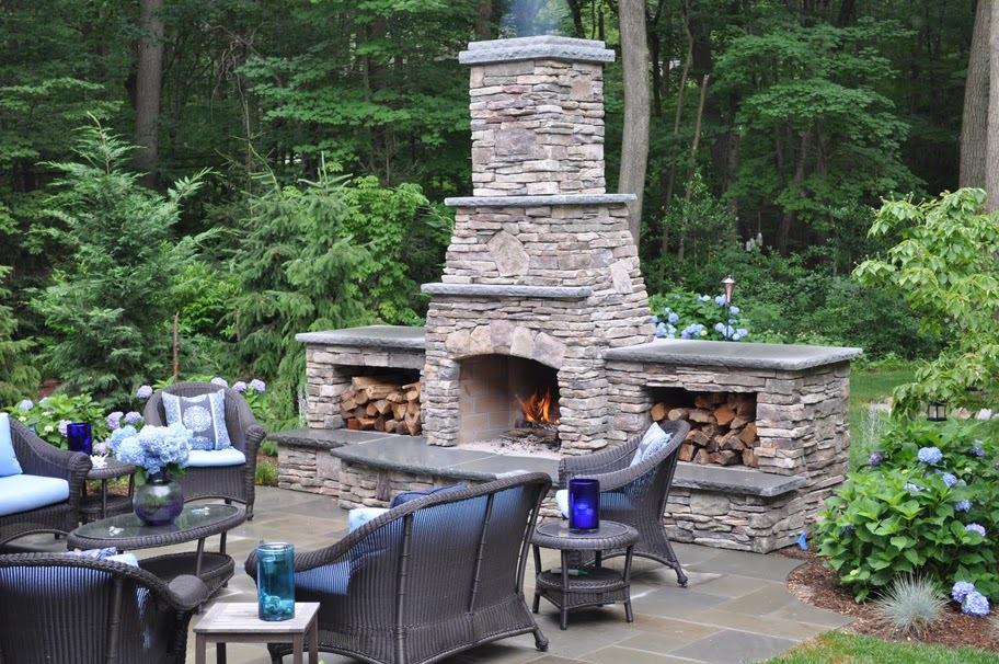 Home Patio Designs With Fireplace Delightful On Home Small Outdoor