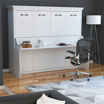 Bedroom Queen Murphy Bed Desk Murphy Queen Bed With Desk Queen