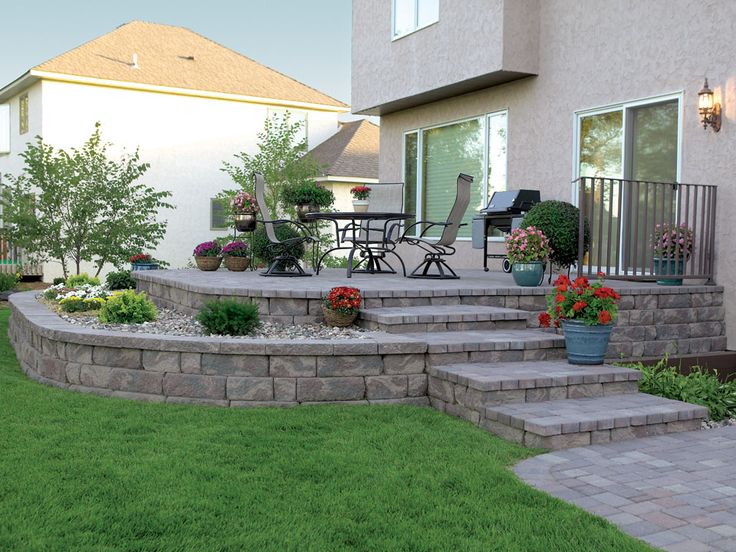 Home Raised Patio Ideas Stylish On Home For Patios Stone Walkway 7