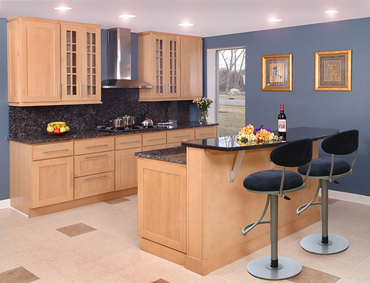 Kitchen Rta Shaker Cabinets Remarkable On Kitchen Throughout Maple