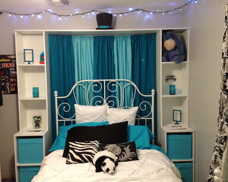 Bedroom Teen Bedroom Ideas Teal And White White And Teal