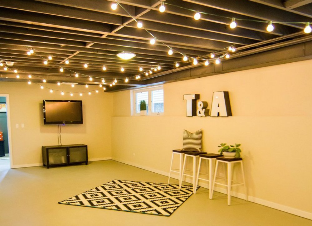Interior Unfinished Basement Ideas Fresh On Interior Inside