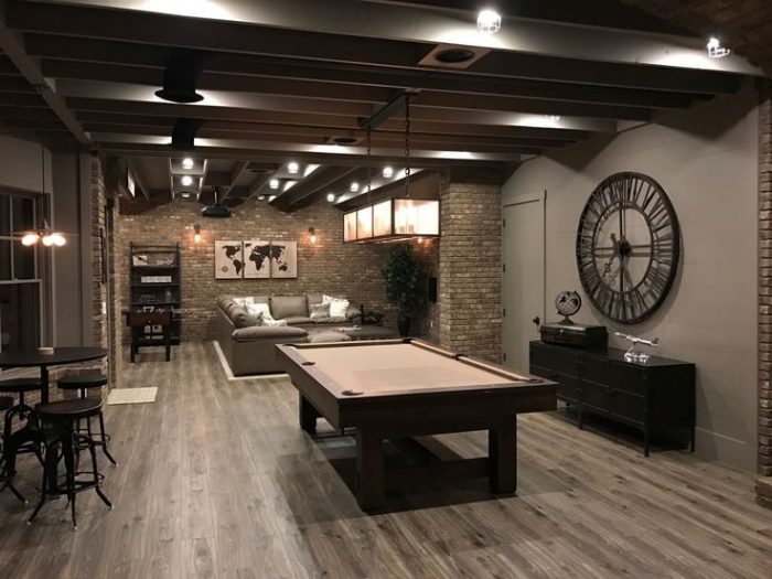 Interior Unfinished Basement Ideas Unfinished Basement Ideas
