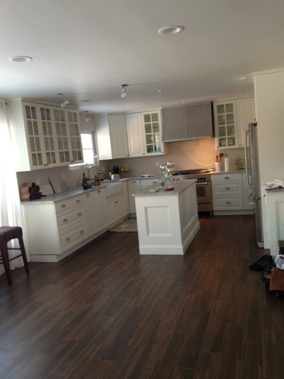 Floor Wood Tile Flooring In Kitchen Unique On Floor Within Tiles