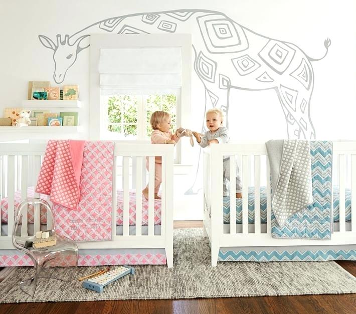 twin baby rooms boy and girl