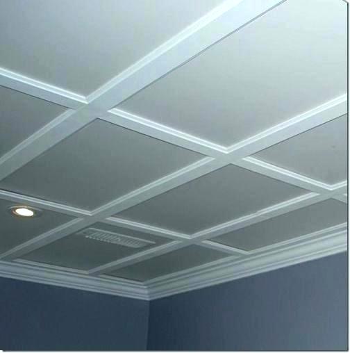 Interior Basement Drop Ceiling Tiles Wonderful On Interior Within