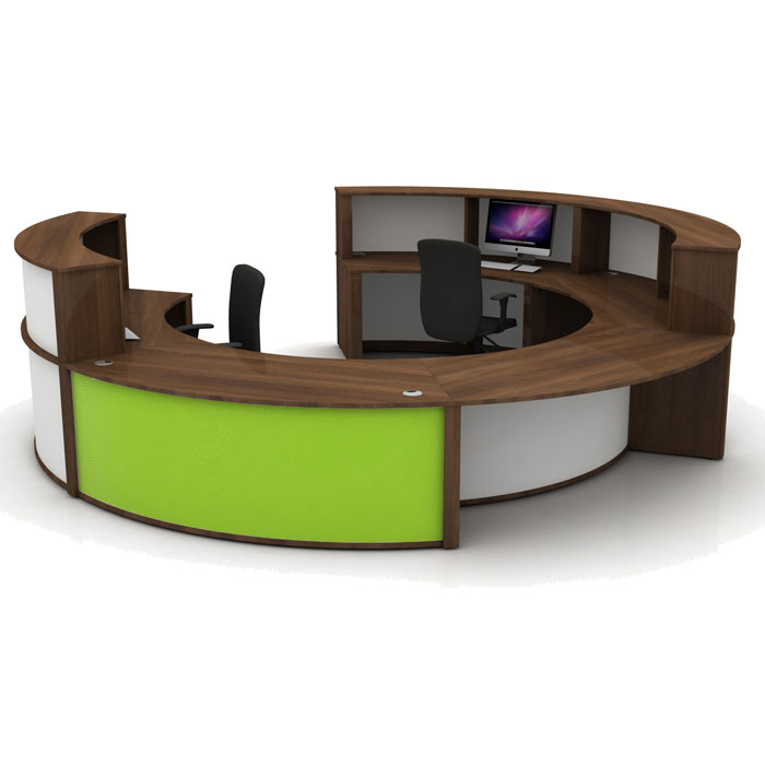 Office Circular Office Desks Creative On Pertaining To Desk