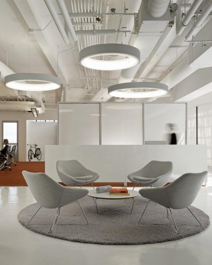 Cool sales office lighting