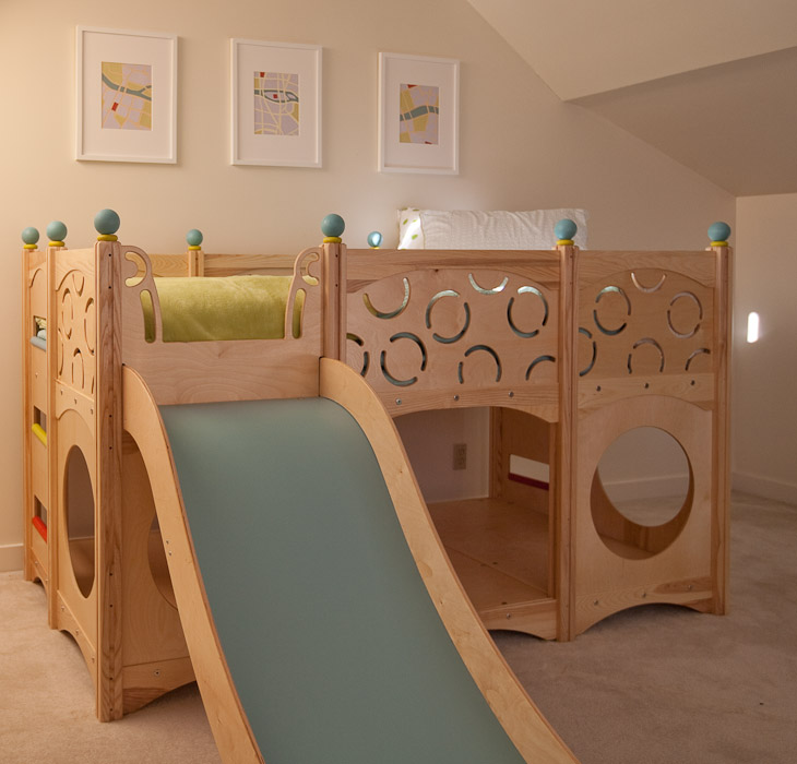 kids bedroom sets with slide