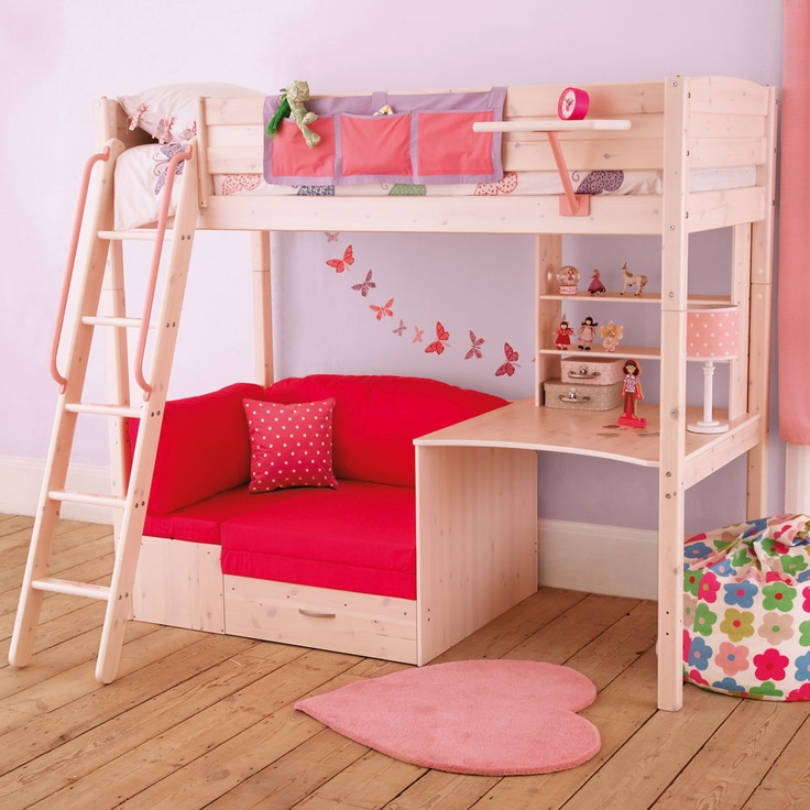 kids single bunk bed