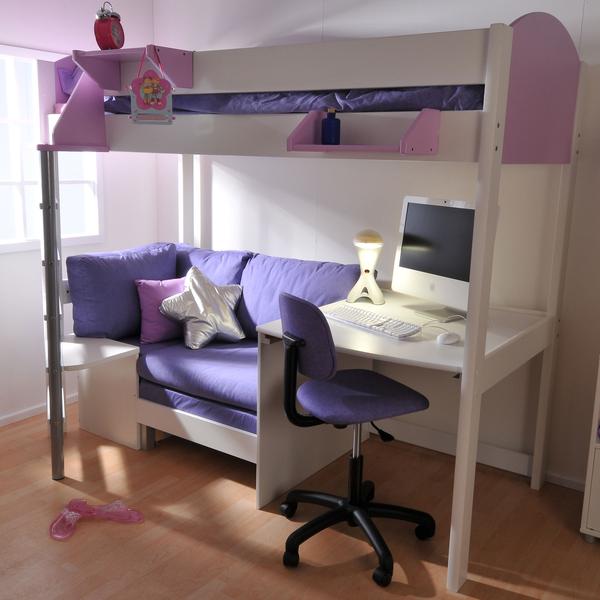 cabin bed with sofa