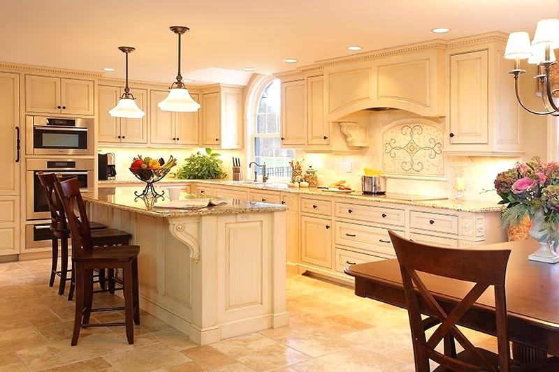 Kitchen Custom Glazed Kitchen Cabinets Modest On Intended Work