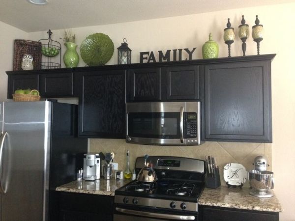 Kitchen Decorating Ideas For Above Kitchen Cabinets Creative On
