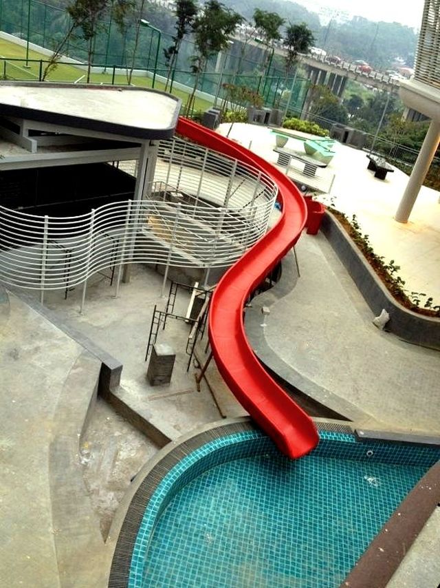diy above ground pool slide