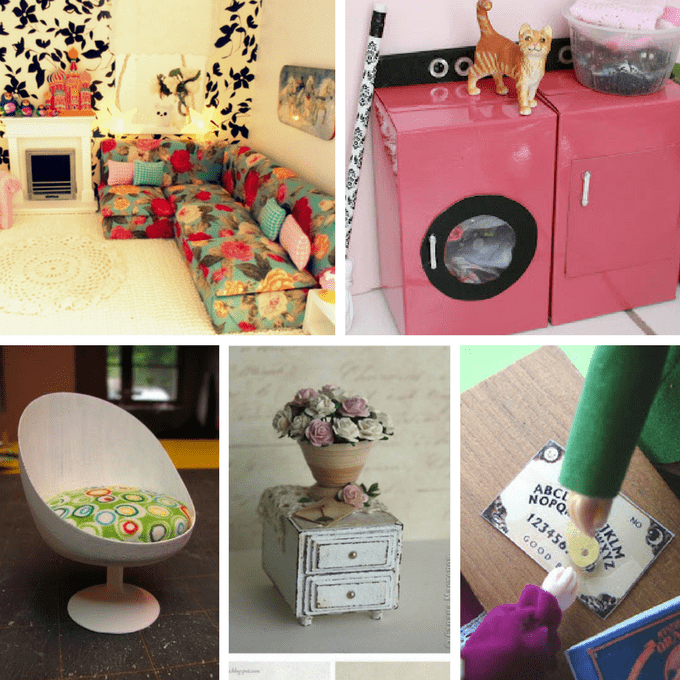 diy dollhouse furniture from recycled materials