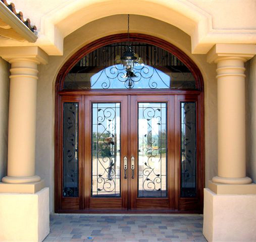 Home Double Front Door With Sidelights Impressive On Home Regard