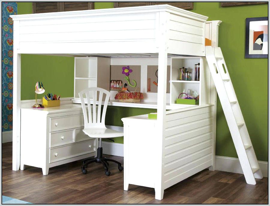 Furniture Full Size Bunk Bed With Desk Stylish On