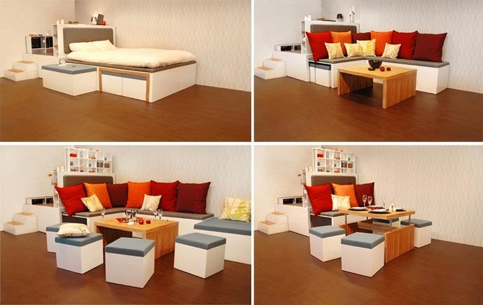 Furniture Idea 4 Multipurpose Furniture Small Spaces Imposing On