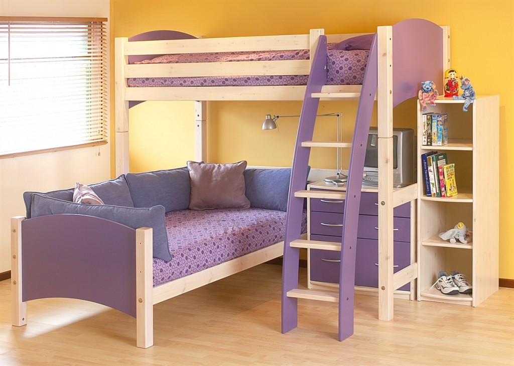 ikea kids bed with desk
