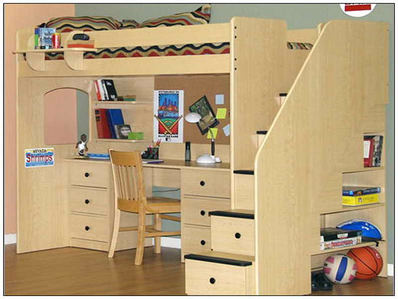 Bedroom Kids Bunk Bed With Desk Impressive On Bedroom 44 Cool And