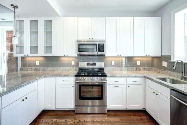 Kitchen Kitchen Backsplash White Cabinets Black Countertop Fine On