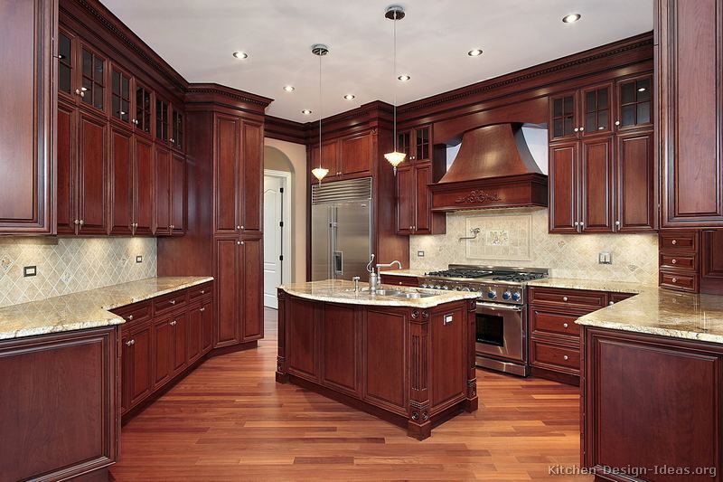 Kitchen Kitchen Ideas Cherry Cabinets Best Kitchen Ideas With